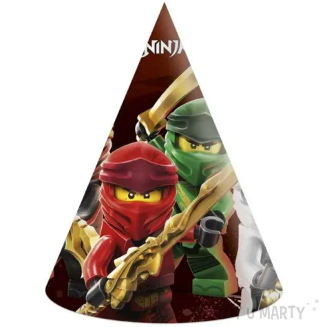 czapeczki papierowe lego ninjago procos 6 szt