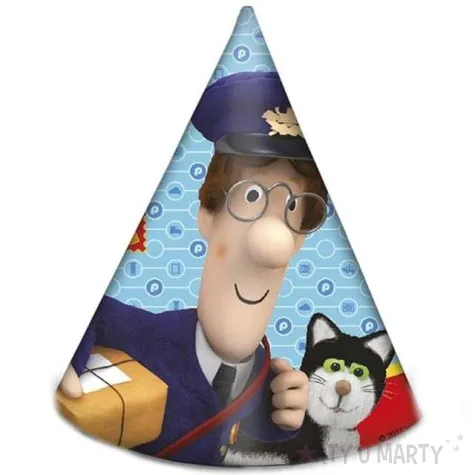 czapeczki papierowe listonosz pat procos 6 szt