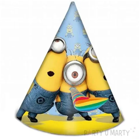 czapeczki papierowe lovely minions 6 szt