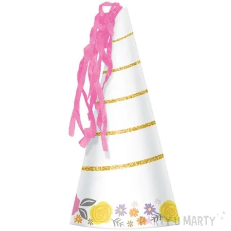 czapeczki papierowe magiczny jednorozec amscan 8 szt