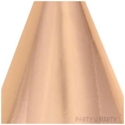 czapeczki papierowe metaliczne rozowo zlote godan 6 szt