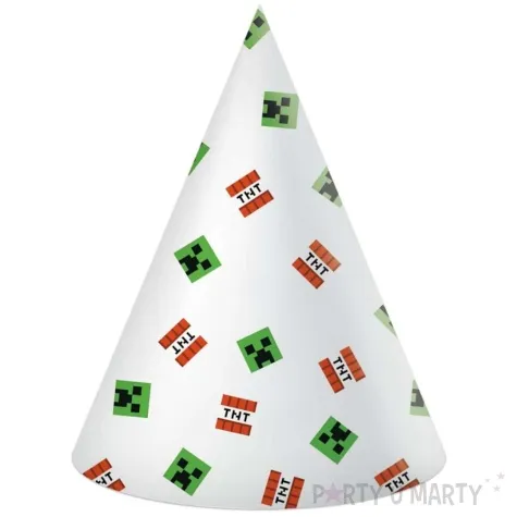 czapeczki papierowe minecraft procos 6 szt