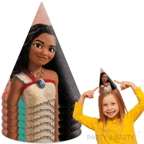 czapeczki papierowe moana procos 6 szt