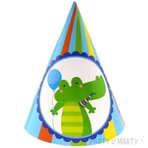 czapeczki papierowe moi przyjaciele blekit 6 szt