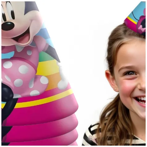 czapeczki papierowe myszka minnie procos 6 szt