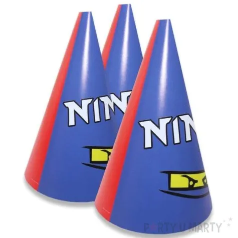 czapeczki papierowe ninja congee 6 szt
