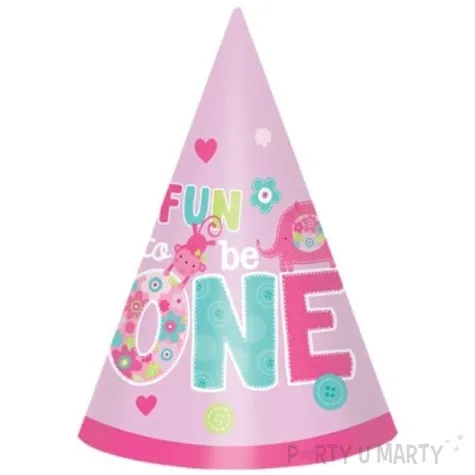 czapeczki papierowe one wild girl 15 cm 8 szt