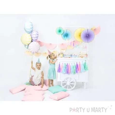 czapeczki papierowe pastelowe mix partydeco 6szt