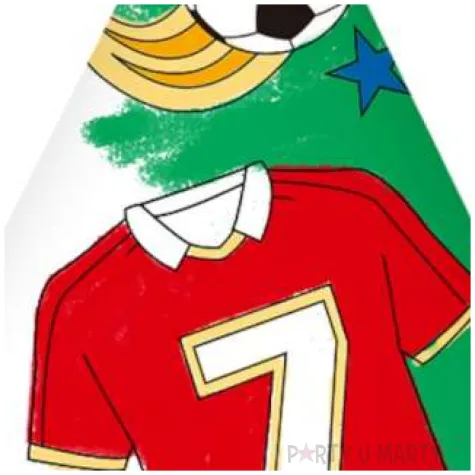 czapeczki papierowe pokoloruj sam pilka nozna godan 6 szt