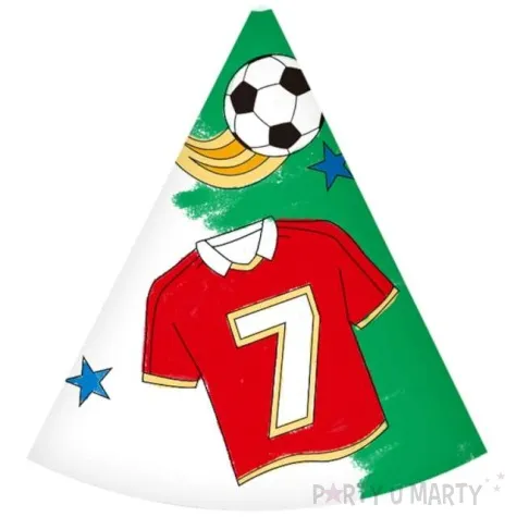 czapeczki papierowe pokoloruj sam pilka nozna godan 6 szt