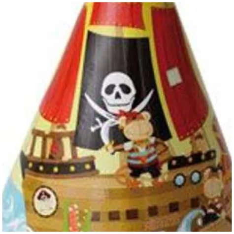 czapeczki papierowe skarb piratow godan 6 szt