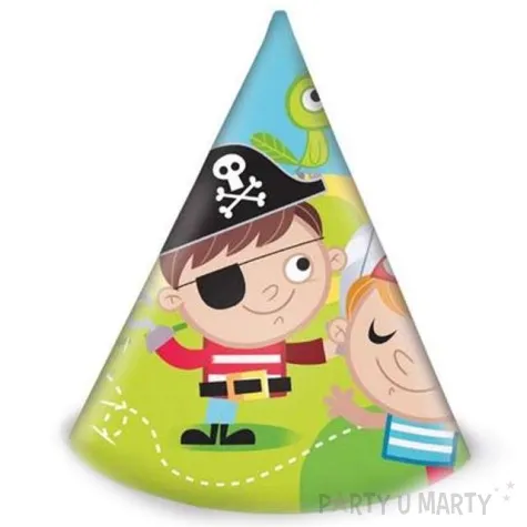 czapeczki papierowe skarb piratow procos 6 szt