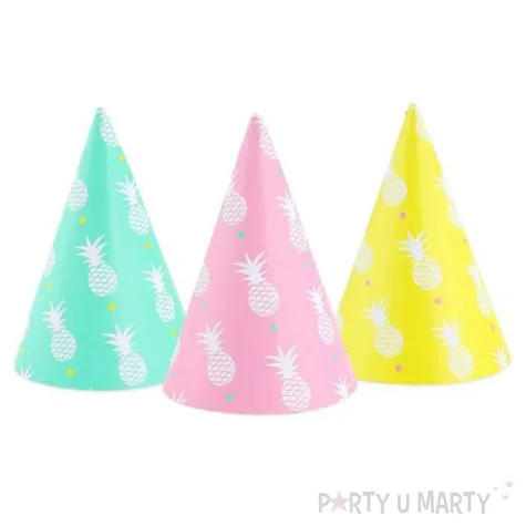 czapeczki papierowe slodki ananas mix godan 6 szt