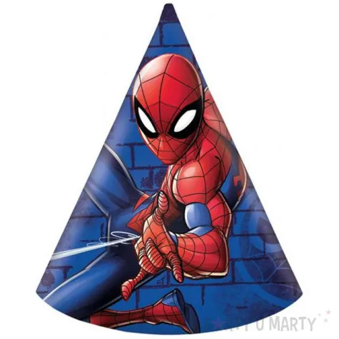 czapeczki papierowe spiderman team up procos 6 szt