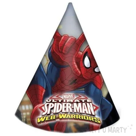 czapeczki papierowe spiderman ultimate procos 6 szt