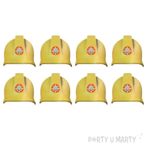 czapeczki papierowe strazak sam 8 szt