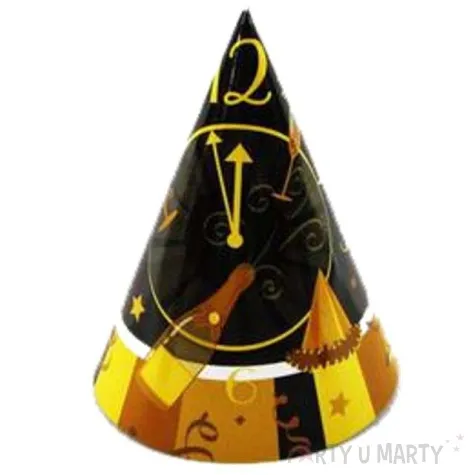 czapeczki papierowe sylwestrowy bal godan 6 szt