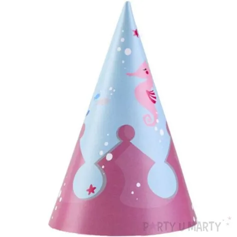 czapeczki papierowe syrenka be a mermaid amscan 8 szt