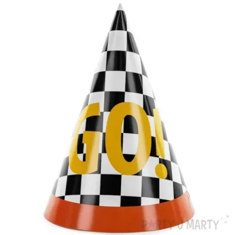 czapeczki papierowe szachownica go partydeco 6 szt