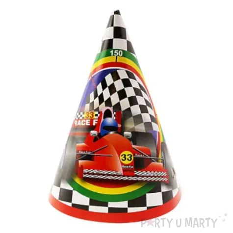 czapeczki papierowe wyscig 6 szt