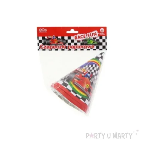 czapeczki papierowe wyscig 6 szt
