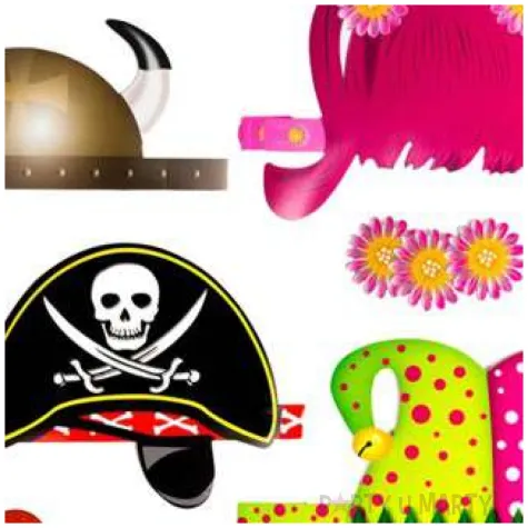 czapeczki papierowe zestaw 7 postaci partypal