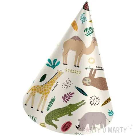 czapeczki papierowe zoo folat 6 szt