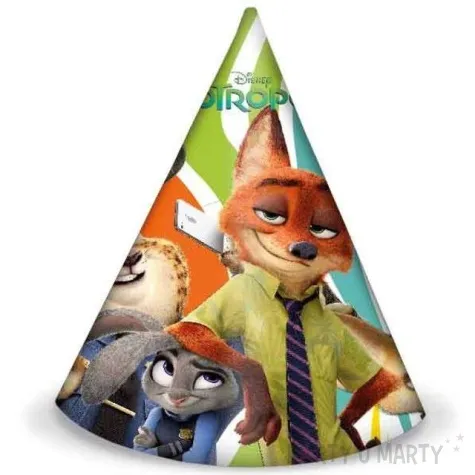 czapeczki papierowe zwierzogrod procos 6 szt