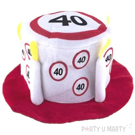 czapka 40 traffic birthday tort funny fashion
