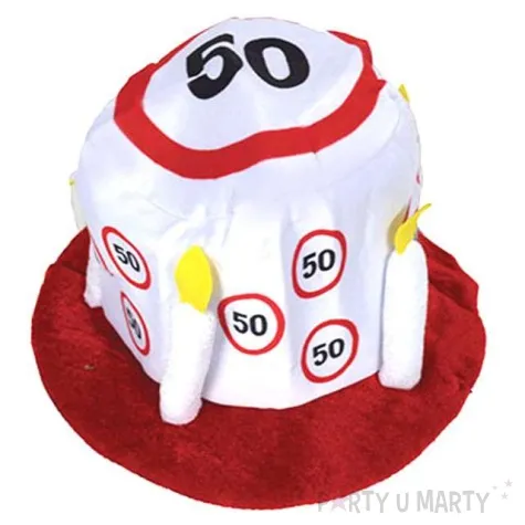 czapka 50 traffic birthday tort funny fashion