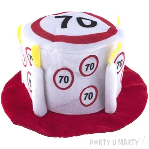 czapka 70 traffic birthday tort funny fashion
