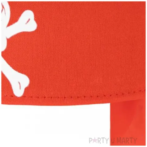 czapka bandana piracka czerwona partypal