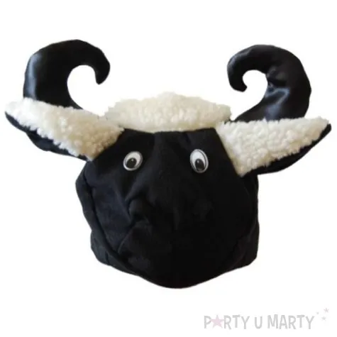 czapka baranek czarny welur kraszek