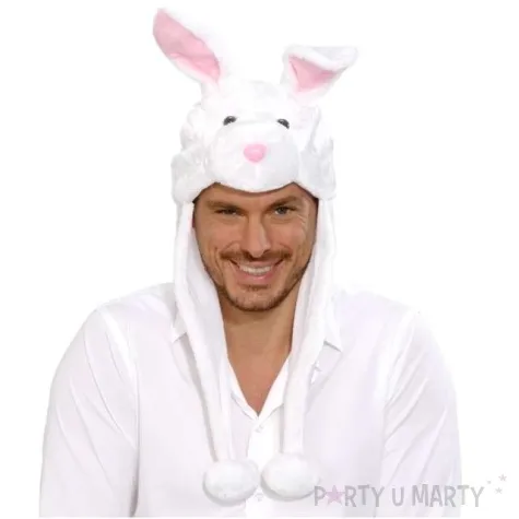 czapka bialy kroliczek widmann