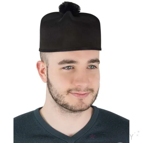 czapka biret ksiedza czarny ptitclown