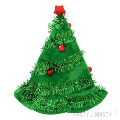 czapka choinka swiecaca