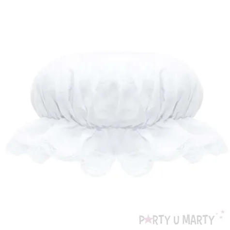 czapka czepek babci biala kraszek