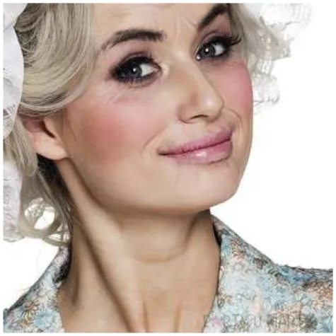 czapka czepek babci bialy boland