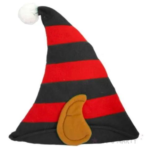 czapka elf w paski z uszami arpex