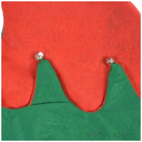 czapka elf z dzwoneczkami arpex 30 cm