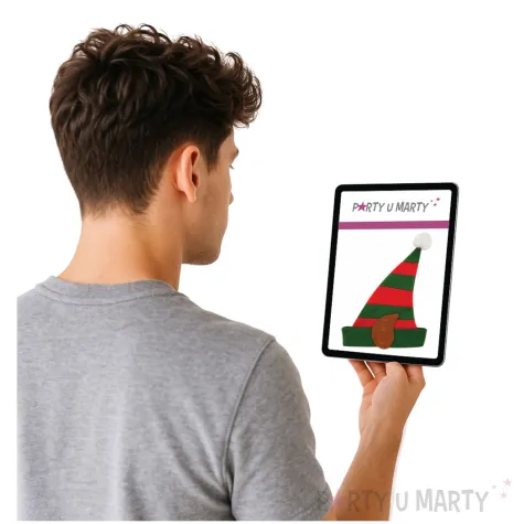 czapka elf z uszami i pomponem party tino