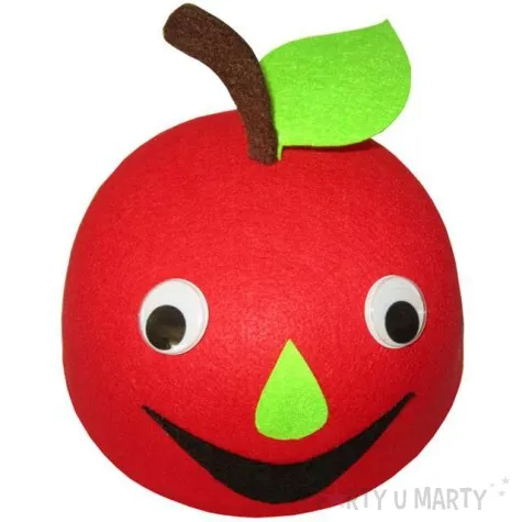 czapka jablko filcowa kraszek