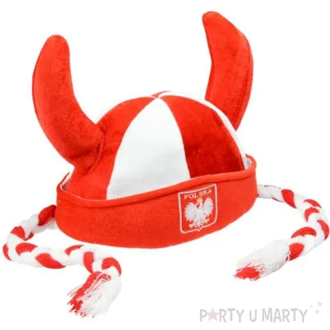 czapka kibic wiking z warkoczami arpex