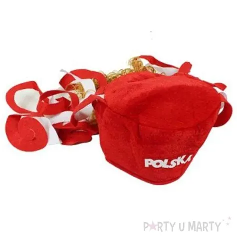 czapka kibica z rudymi lokami polska