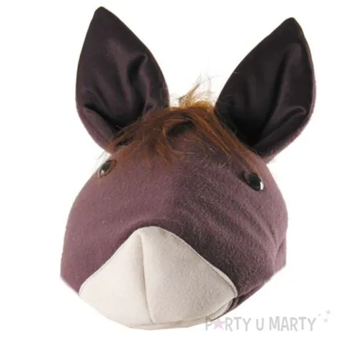 czapka kon welur kraszek