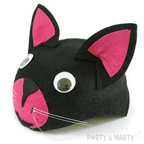 czapka kotek filcowa kraszek