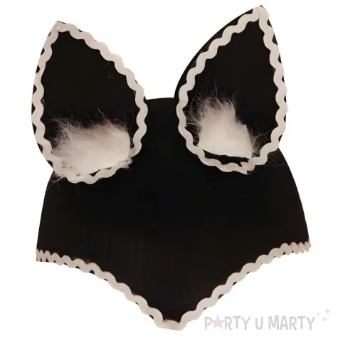 czapka kotek z puszkiem filcowa partytino