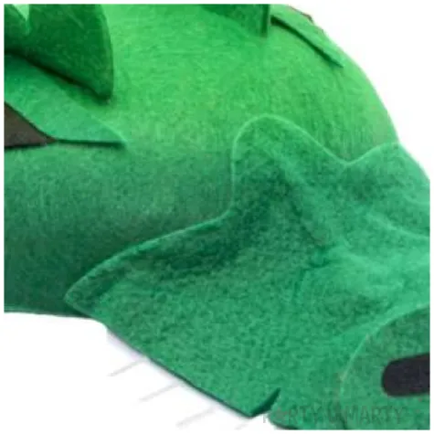 czapka krokodyl zielony kraszek