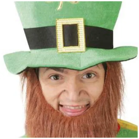 czapka leprechaun z broda guirca