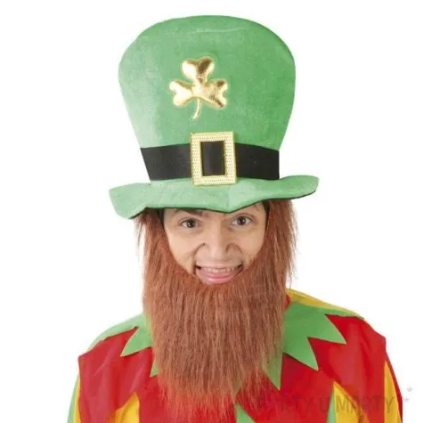 czapka leprechaun z broda guirca